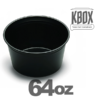 64oz 圆形餐盒 Round food container(水煮鱼 麻辣烫) FH64|150set