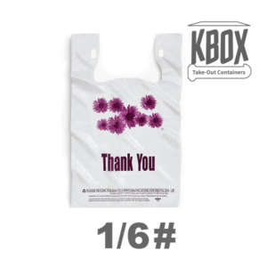 花+thankyou1/6塑料袋 Plastic bag 500pcs